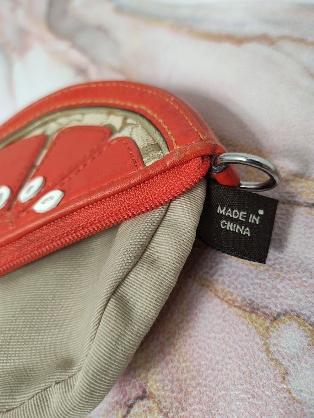 Vintage Y2K Coach F60659 Orange Coin Purse - Picture 12 of 14